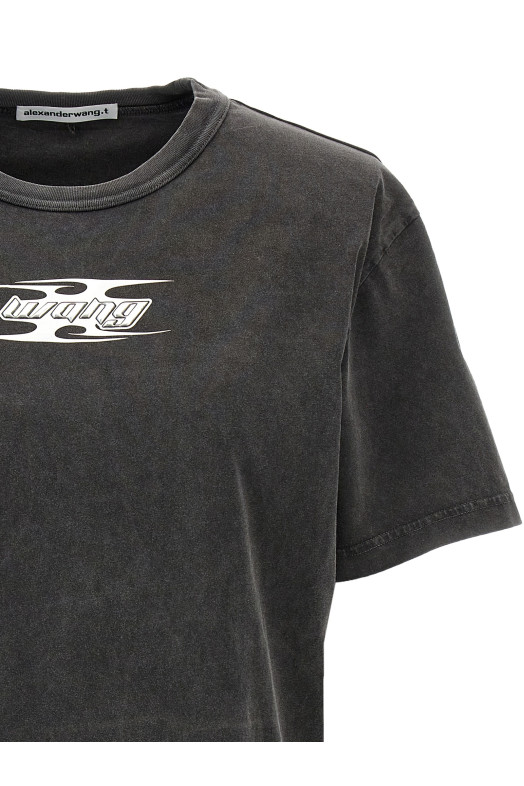 Футболка з логотипом, сіра T BY ALEXANDER WANG (4CC4241515208A)