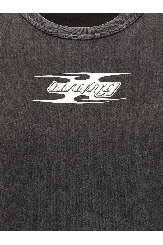 Футболка з логотипом, сіра T BY ALEXANDER WANG (4CC4241515208A)