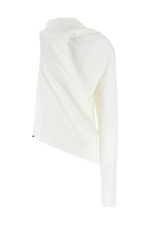 'Asymetrique Off The Shoulder' T-shirt White 'Asymetrique Off The Shoulder' T-shirt White