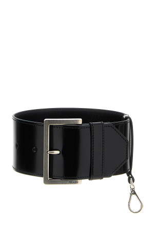 Чохол зі шкіри з матовою поверхнею, чорний PRADA (1TW008ZO6F0002) Чохол зі шкіри з матовою поверхнею, чорний PRADA (1TW008ZO6F0002)