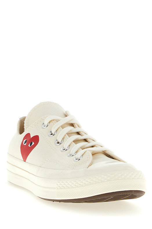 Кросівки Comme des Garçons Play x Converse White (AZK1282)