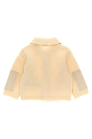 Knitted coat White Knitted coat White