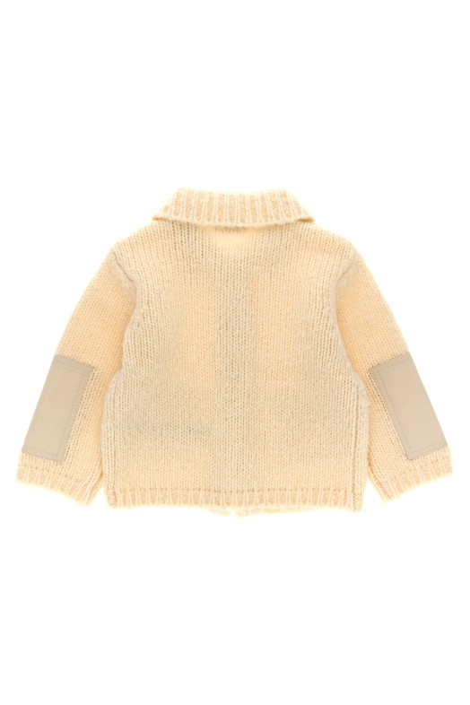 Knitted coat White Knitted coat White