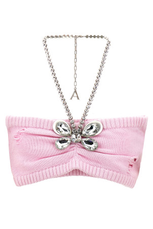 Топ «Crystal Butterfly Knit Bandeau» Розовый (PF24AWKN0001YA01LIGHTPINK) Топ «Crystal Butterfly Knit Bandeau» Розовый (PF24AWKN0001YA01LIGHTPINK)