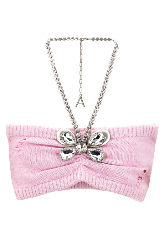 Топ «Crystal Butterfly Knit Bandeau» Рожевий (PF24AWKN0001YA01LIGHTPINK) Топ «Crystal Butterfly Knit Bandeau» Рожевий (PF24AWKN0001YA01LIGHTPINK)