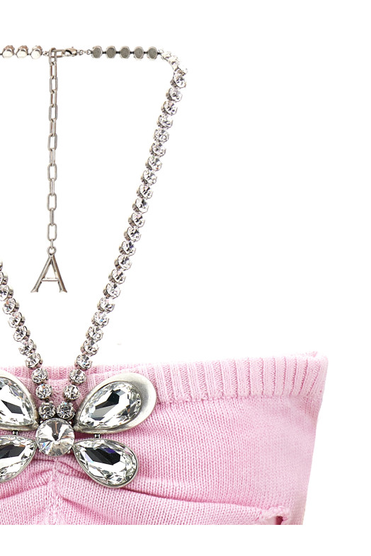 Топ «Crystal Butterfly Knit Bandeau» Рожевий (PF24AWKN0001YA01LIGHTPINK) Топ «Crystal Butterfly Knit Bandeau» Рожевий (PF24AWKN0001YA01LIGHTPINK)