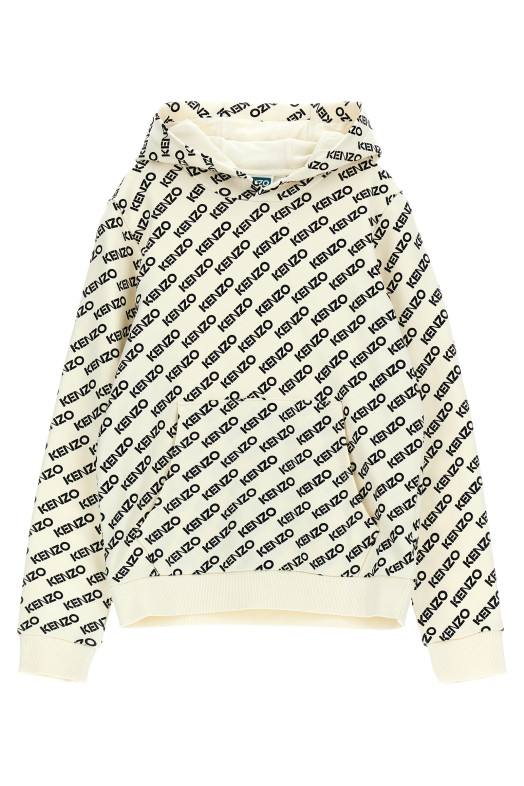Толстовка з логотипом Чорно-сіра KENZO JUNIOR (K60728IVORY) Толстовка з логотипом Чорно-сіра KENZO JUNIOR (K60728IVORY)