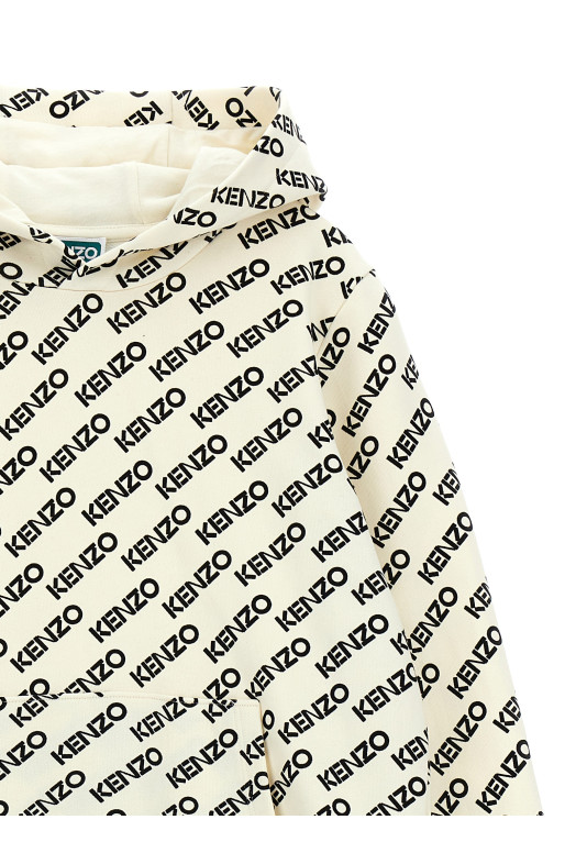 Толстовка з логотипом Чорно-сіра KENZO JUNIOR (K60728IVORY) Толстовка з логотипом Чорно-сіра KENZO JUNIOR (K60728IVORY)