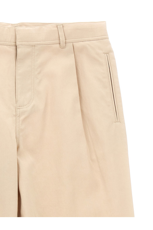 Брюки с вышитым логотипом Бежевые BURBERRY (8092503PALESTONE) Брюки с вышитым логотипом Бежевые BURBERRY (8092503PALESTONE)
