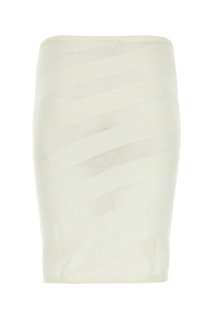 Ivory viscose blend skirt White GIMAGUAS (ZEBARASKIRT) Ivory viscose blend skirt White GIMAGUAS (ZEBARASKIRT)