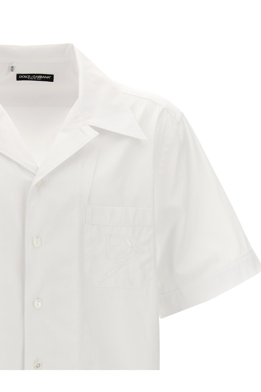 Сорочка з вишитим логотипом Біла DOLCE & GABBANA (G5MK9ZGI731W0800) DOLCE & GABBANA Сорочка з вишитим логотипом Біла DOLCE & GABBANA (G5MK9ZGI731W0800) DOLCE & GABBANA