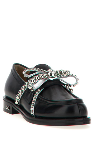 Мокасины «Crystal Studs» Черный (FW24S084130CLFB17) Мокасины «Crystal Studs» Черный (FW24S084130CLFB17)