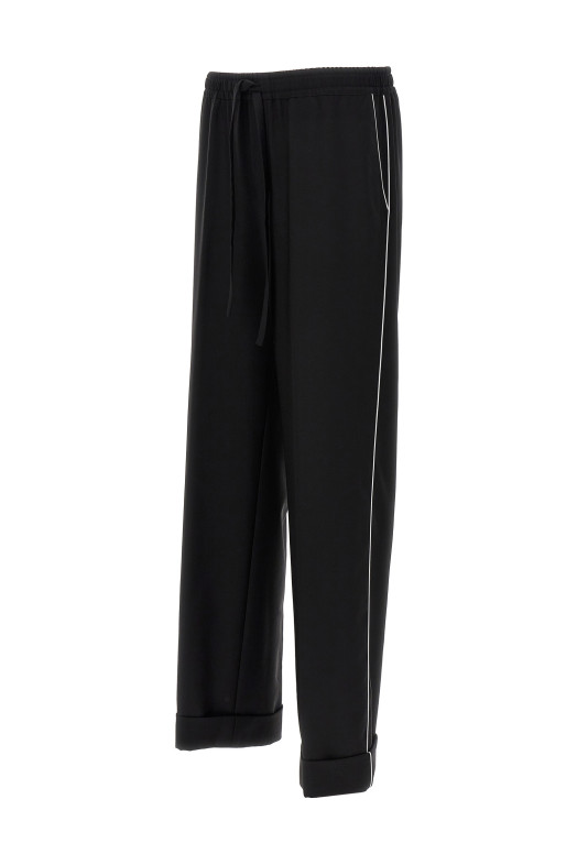 Штани з контрастною окантовкою Чорні DOLCE & GABBANA (GP073TFU2SBN0000) DOLCE & GABBANA Штани з контрастною окантовкою Чорні DOLCE & GABBANA (GP073TFU2SBN0000) DOLCE & GABBANA