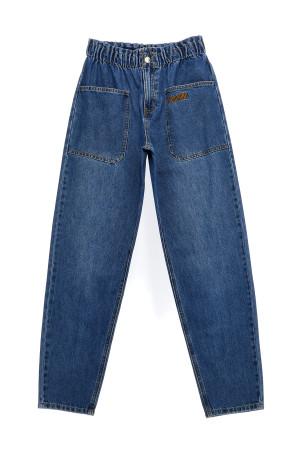 Вишивка логотипу на джинсах Синій MOSCHINO KID TEEN (HDP05UL0E29DARKBLUE) Вишивка логотипу на джинсах Синій MOSCHINO KID TEEN (HDP05UL0E29DARKBLUE)