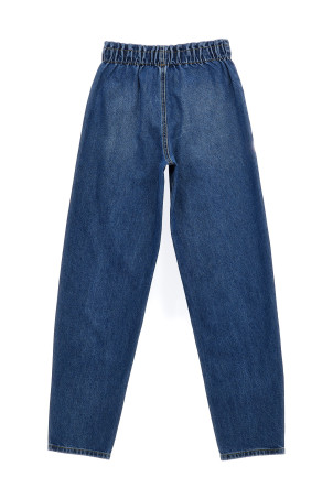 Вишивка логотипу на джинсах Синій MOSCHINO KID TEEN (HDP05UL0E29DARKBLUE) Вишивка логотипу на джинсах Синій MOSCHINO KID TEEN (HDP05UL0E29DARKBLUE)