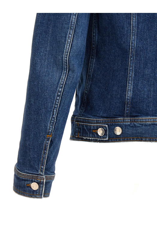Джинсова куртка з ефектом використання Синій DOLCE & GABBANA G9VZ8DG8LN5S9001 Джинсова куртка з ефектом використання Синій DOLCE & GABBANA G9VZ8DG8LN5S9001