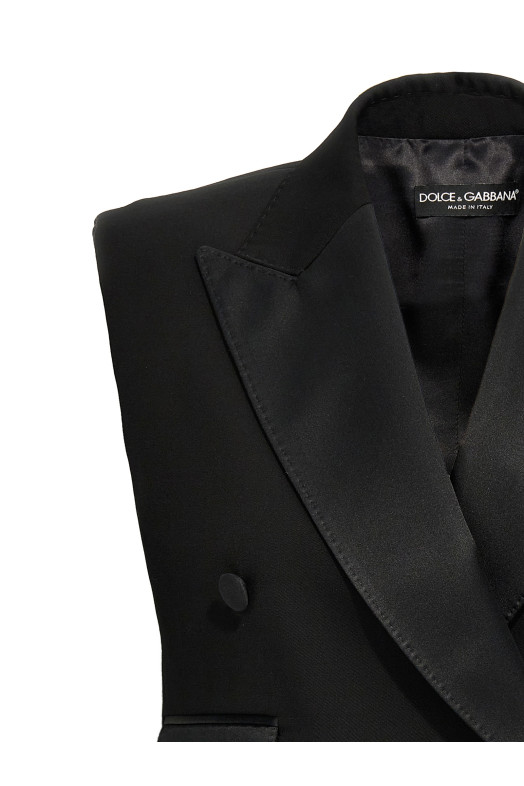 Жилет-смокінг Чорний DOLCE & GABBANA (F29FTTFU21EN0000) DOLCE & GABBANA Жилет-смокінг Чорний DOLCE & GABBANA (F29FTTFU21EN0000) DOLCE & GABBANA