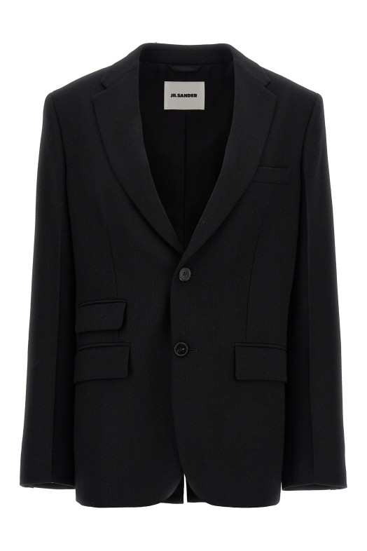 Индивидуальный однобортный блейзер Черный JIL SANDER (J02BN0185J41556001) Индивидуальный однобортный блейзер Черный JIL SANDER (J02BN0185J41556001)