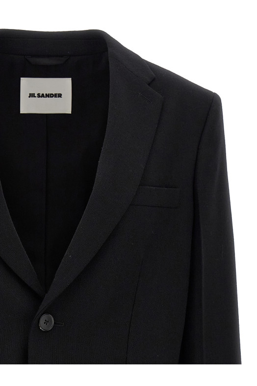 Индивидуальный однобортный блейзер Черный JIL SANDER (J02BN0185J41556001) Индивидуальный однобортный блейзер Черный JIL SANDER (J02BN0185J41556001)