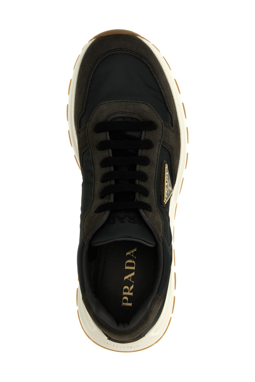 Кросівки з логотипом, різнокольорові PRADA (2EE369FD0023KUYF0ENR) Кросівки з логотипом, різнокольорові PRADA (2EE369FD0023KUYF0ENR)