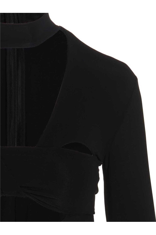 Боді з рукавичками у формі серця, чорний AMBUSH (BWDD008F22JER00110001000)