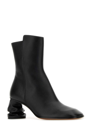 Чорні шкіряні черевики Чорні ALEXANDER MCQUEEN (808145WHABR) Чорні шкіряні черевики Чорні ALEXANDER MCQUEEN (808145WHABR)