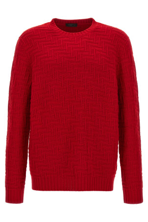 Светр з круглим вирізом Червоний PRADA (UMB888SOOO15TKF0011) Светр з круглим вирізом Червоний PRADA (UMB888SOOO15TKF0011)