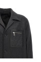Однобортне кашемірове пальто Сіре FENDI (FF0822APOAF0UU0) Однобортне кашемірове пальто Сіре FENDI (FF0822APOAF0UU0)