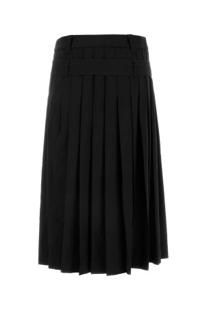 Чорна вовняна спідниця Black ALEXANDER MCQUEEN (802237QJACA) Чорна вовняна спідниця Black ALEXANDER MCQUEEN (802237QJACA)