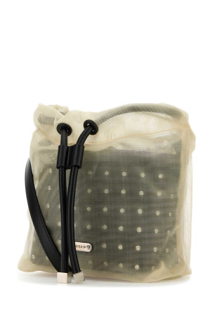 Two-tone leather and tulle Nebula crossbody bag Black ALEXANDER MCQUEEN (8044331VP11) Two-tone leather and tulle Nebula crossbody bag Black ALEXANDER MCQUEEN (8044331VP11)