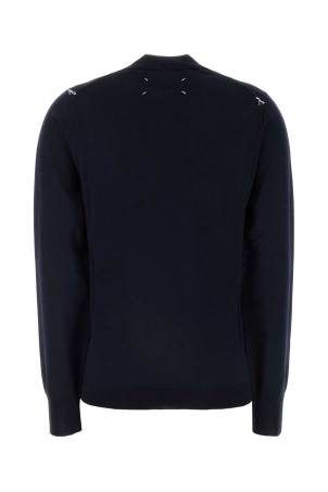 Свитер из шерсти темно-синего цвета MAISON MARGIELA (S51HL0016M13057) Свитер из шерсти темно-синего цвета MAISON MARGIELA (S51HL0016M13057)