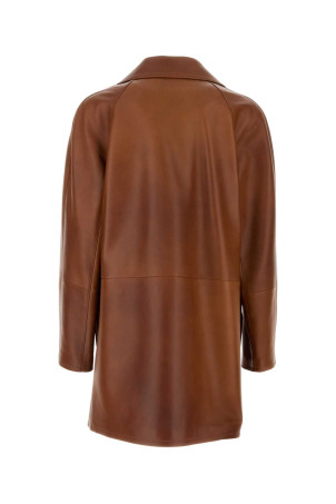 Кожаная куртка из коричневой наппы LOEWE (H526Y34L22) Кожаная куртка из коричневой наппы LOEWE (H526Y34L22)