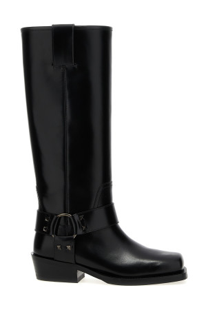 Чорні черевики Valentino Garavani 'Rockstud' Чорні черевики Valentino Garavani 'Rockstud'