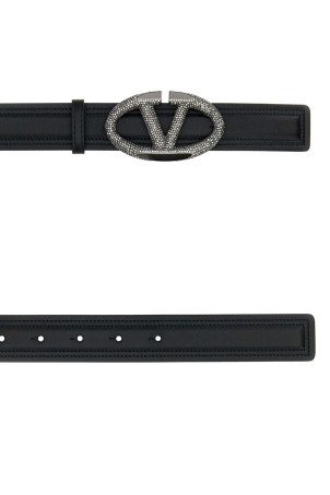 Black leather VLogo The Bold Edition belt VALENTINO GARAVANI (5W0T0SJ0ECK) Black leather VLogo The Bold Edition belt VALENTINO GARAVANI (5W0T0SJ0ECK)