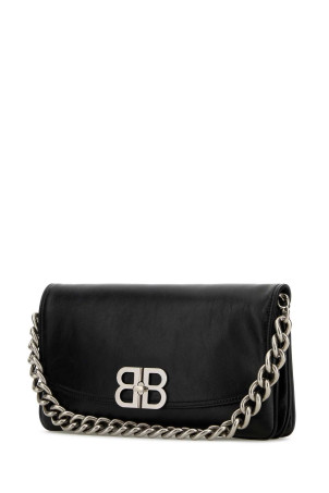 Black leather medium BB Soft shoulder bag Black BALENCIAGA (7485962ABFJ) Black leather medium BB Soft shoulder bag Black BALENCIAGA (7485962ABFJ)