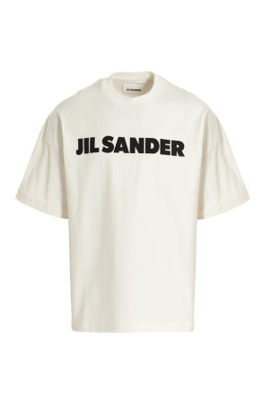 Футболка с логотипом Черно-серая JIL SANDER (J21GC0001J45148102) Футболка с логотипом Черно-серая JIL SANDER (J21GC0001J45148102)