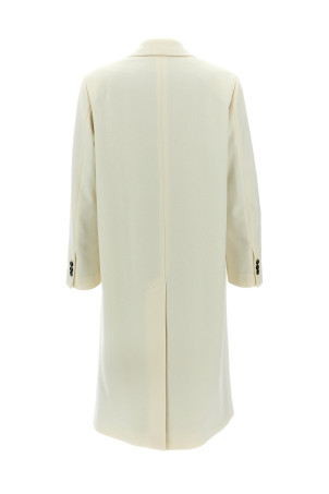 Double-breasted coat White Double-breasted coat White