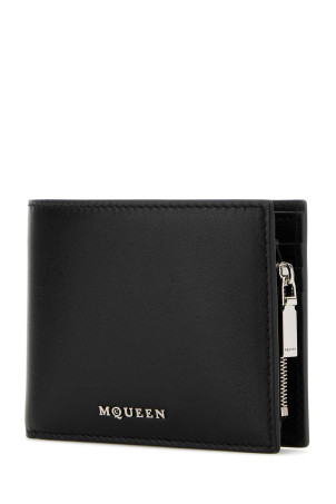 Black leather wallet Black ALEXANDER MCQUEEN (8050671AATS) Black leather wallet Black ALEXANDER MCQUEEN (8050671AATS)