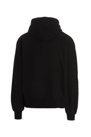 Waved Logo' hoodie Black