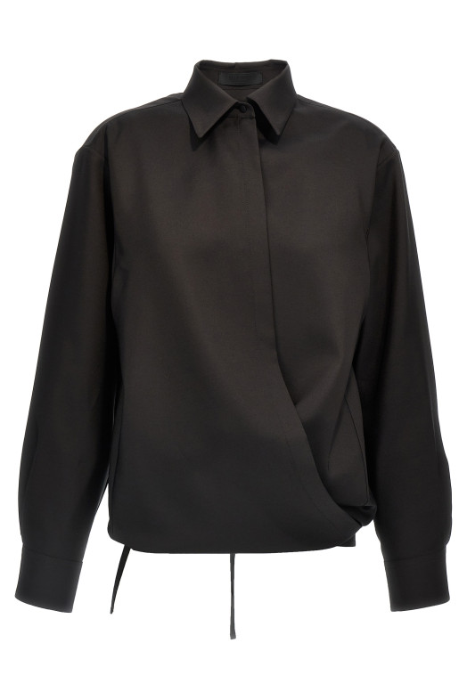 Сорочка Valentino з легкої вовни в стилі техно, чорна VALENTINO GARAVANI (5B0AB6T58Y10NO) Сорочка Valentino з легкої вовни в стилі техно, чорна VALENTINO GARAVANI (5B0AB6T58Y10NO)