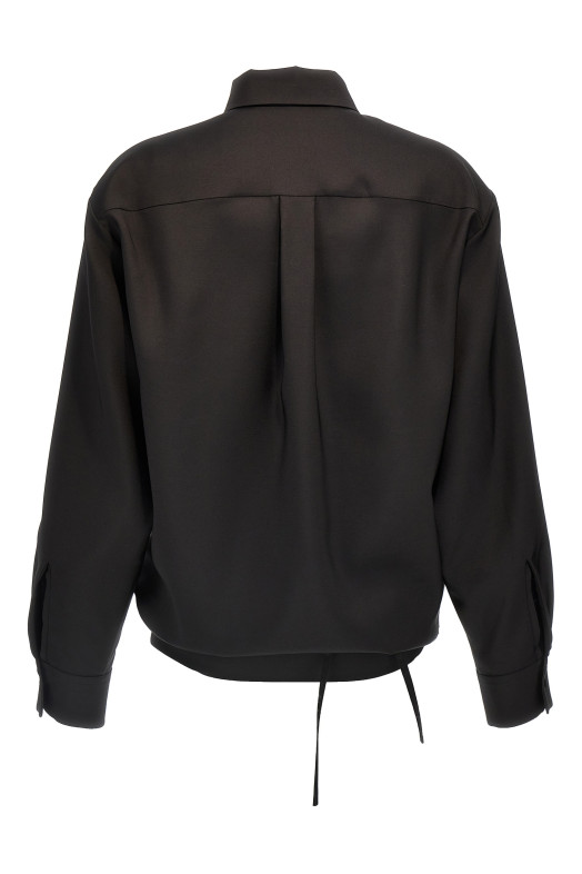 Сорочка Valentino з легкої вовни в стилі техно, чорна VALENTINO GARAVANI (5B0AB6T58Y10NO) Сорочка Valentino з легкої вовни в стилі техно, чорна VALENTINO GARAVANI (5B0AB6T58Y10NO)