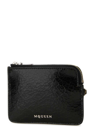 Black leather card holder ALEXANDER MCQUEEN (8050641AAUE) Black leather card holder ALEXANDER MCQUEEN (8050641AAUE)