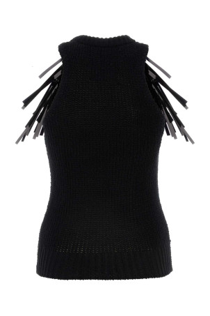 Черный топ из эластичного хлопка JIL SANDER (J03NC0226J15425) Черный топ из эластичного хлопка JIL SANDER (J03NC0226J15425)