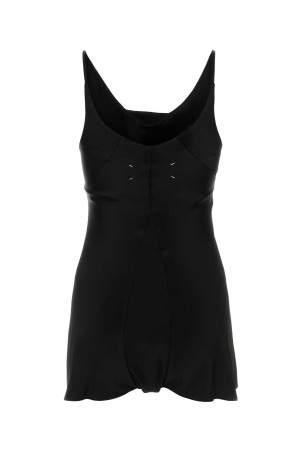 Black satin jumpsuit MAISON MARGIELA (S51FP0110S49465)