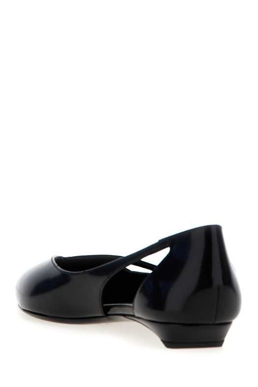 Балетки з вирізаної шкіри Чорні PRADA (1F732NFD015055F0002)