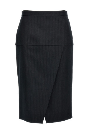 Pinstriped wool skirt Gray Pinstriped wool skirt Gray