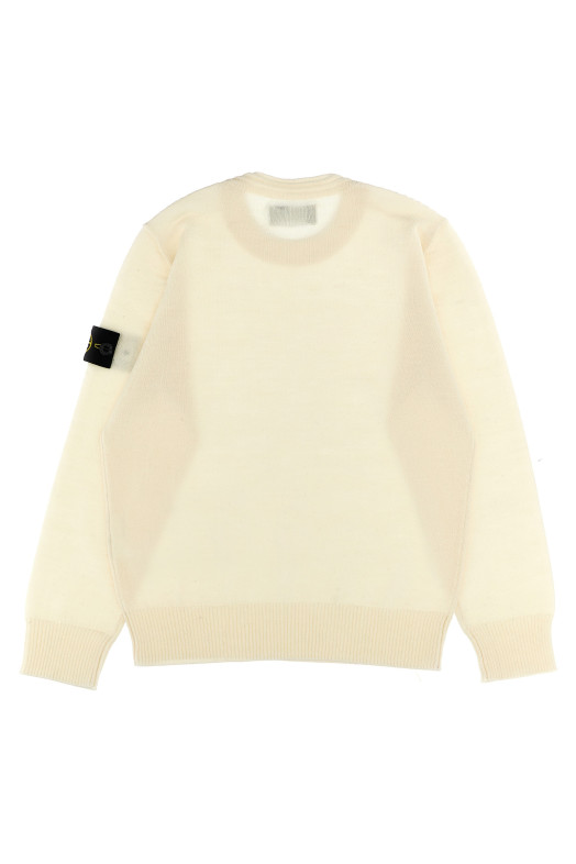 Светр з логотипом Білий STONE ISLAND JUNIOR (8116509C4V0099) Светр з логотипом Білий STONE ISLAND JUNIOR (8116509C4V0099)