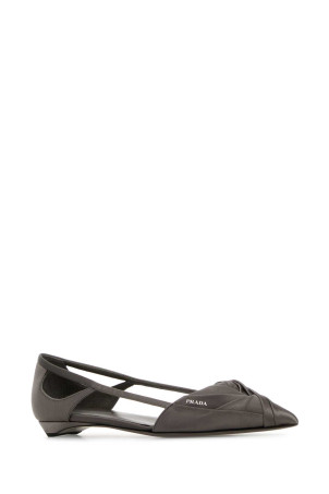 Dark grey satin ballerinas PRADA (1F734NF015049) Dark grey satin ballerinas PRADA (1F734NF015049)