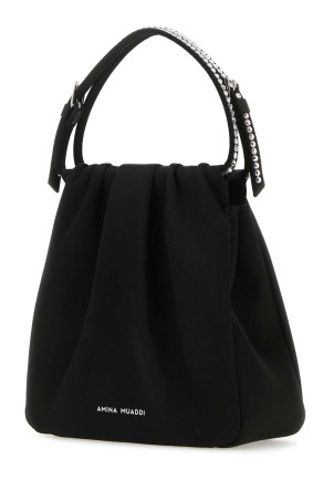 Black satin Vittoria Crystal handbag AMINA MUADDI (VITTORIA) Black satin Vittoria Crystal handbag AMINA MUADDI (VITTORIA)
