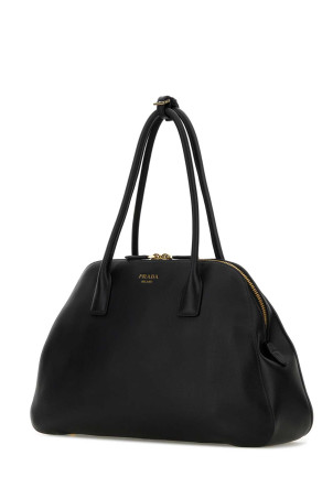 Black leather medium shopping bag Black PRADA (1BG5222CYS) Black leather medium shopping bag Black PRADA (1BG5222CYS)